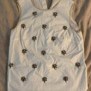 J-crew jeweled tunic